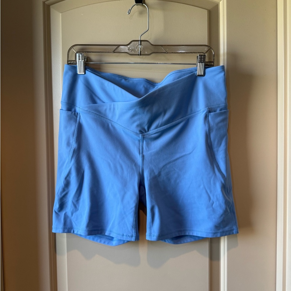 Fabletics biker shorts; size large